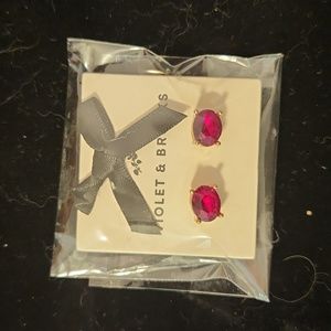 Violet & Brooks Ruby Red Earrings